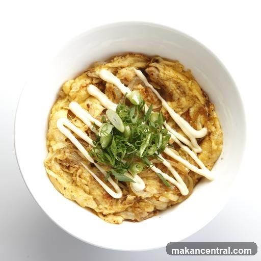 Savory Omelet with Scallions and Mayo