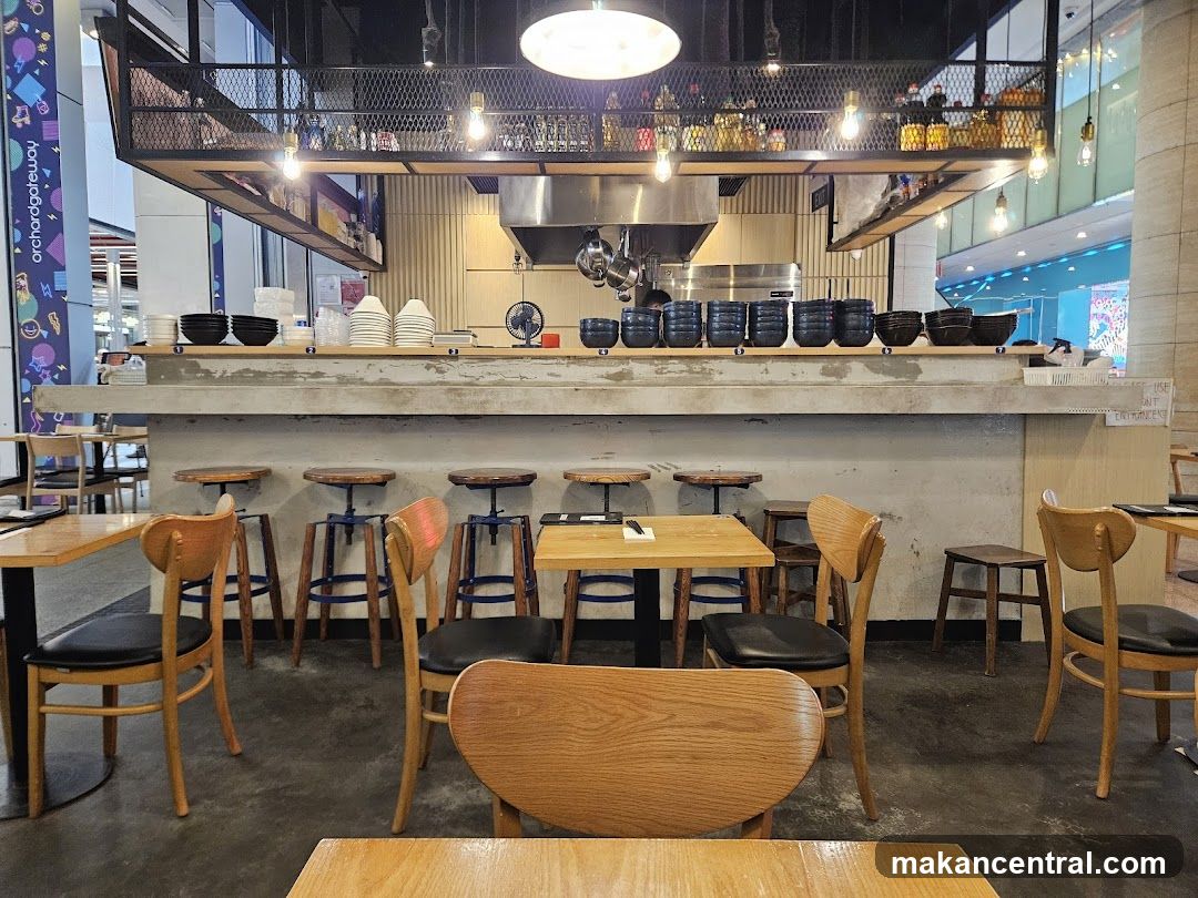 Restaurant Interior with Bar Seating