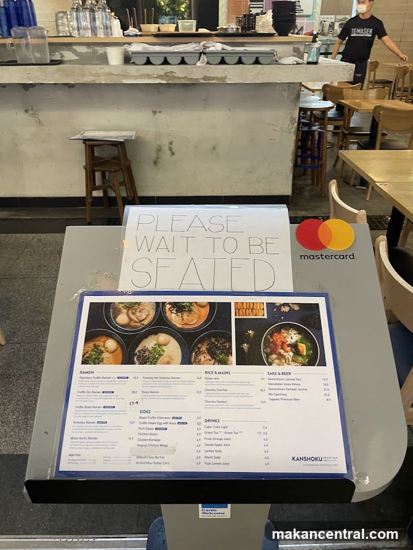 Kanshoku Ramen Bar Menu