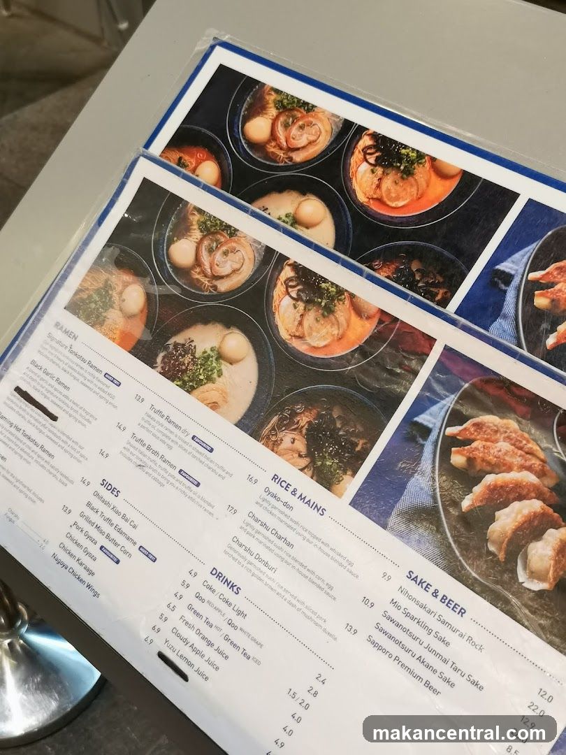 Ramen Menu