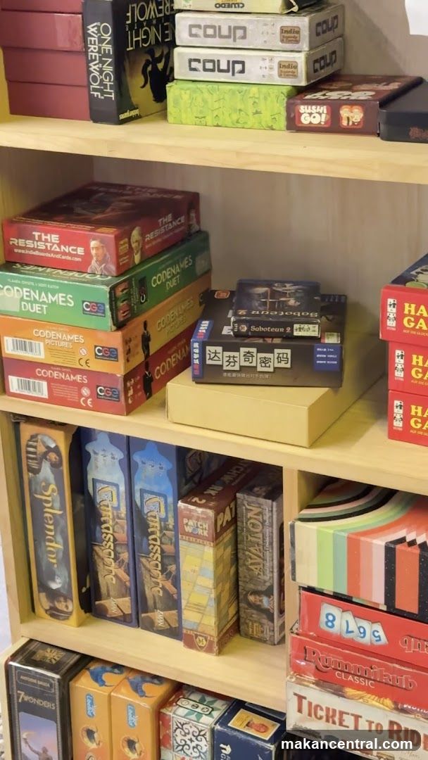 Board Games on Shelves