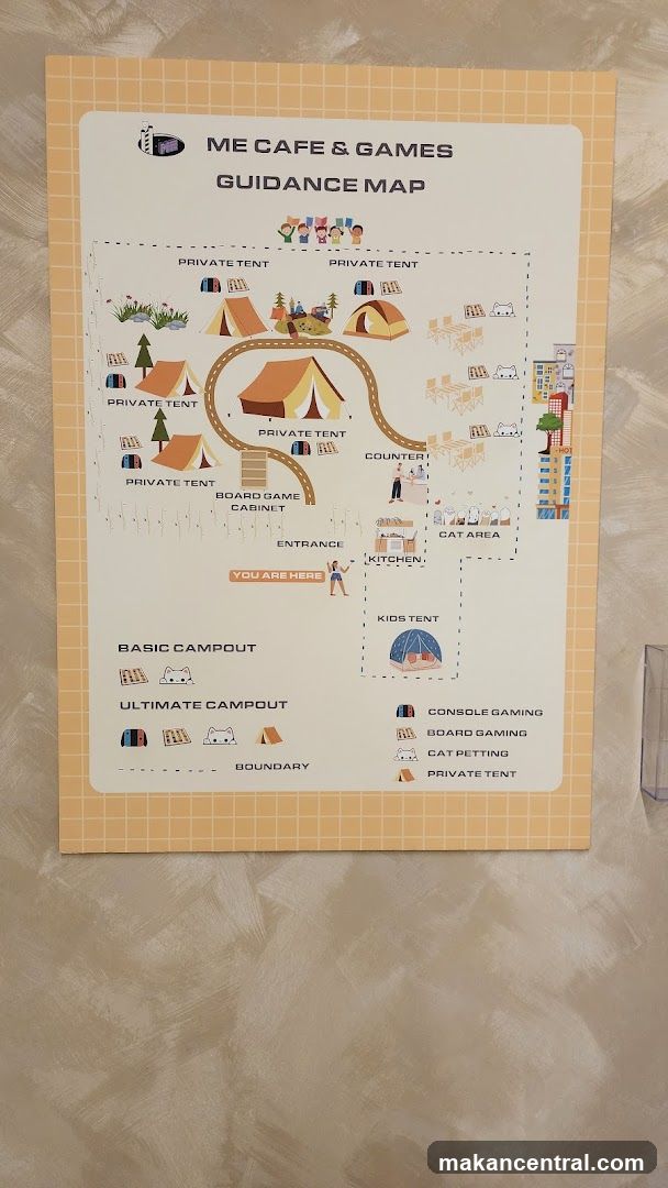 ME Cafe & Games Guidance Map