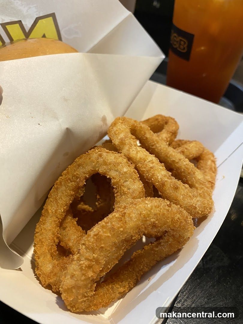 Onion Rings and Drink