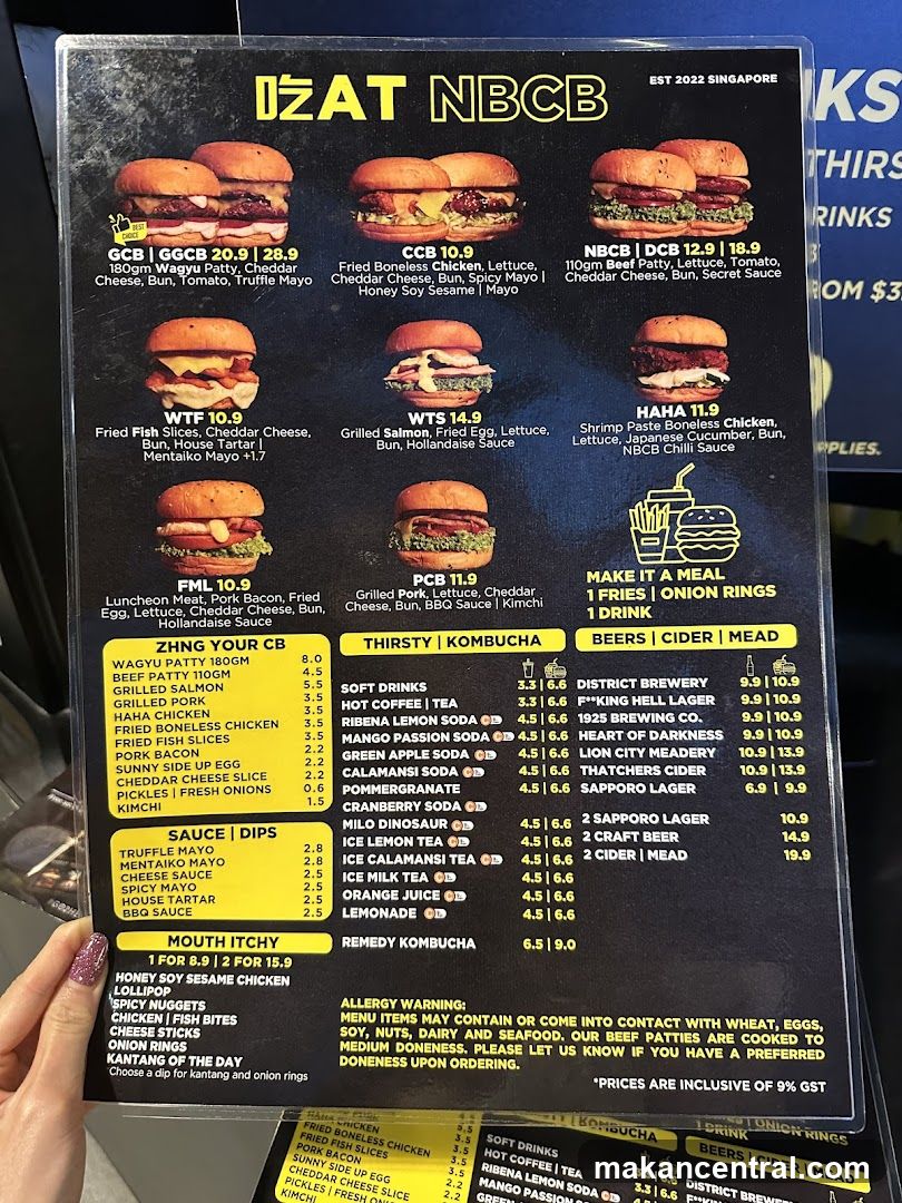 IZAT NBCB Menu