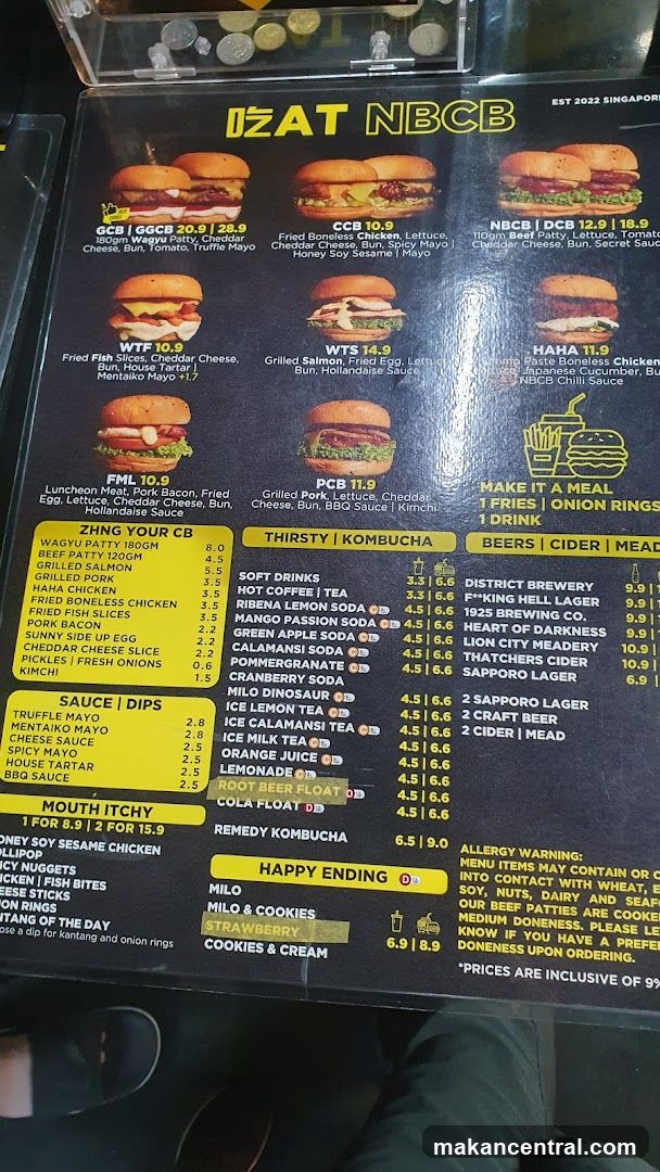 IZAT NBCB Menu