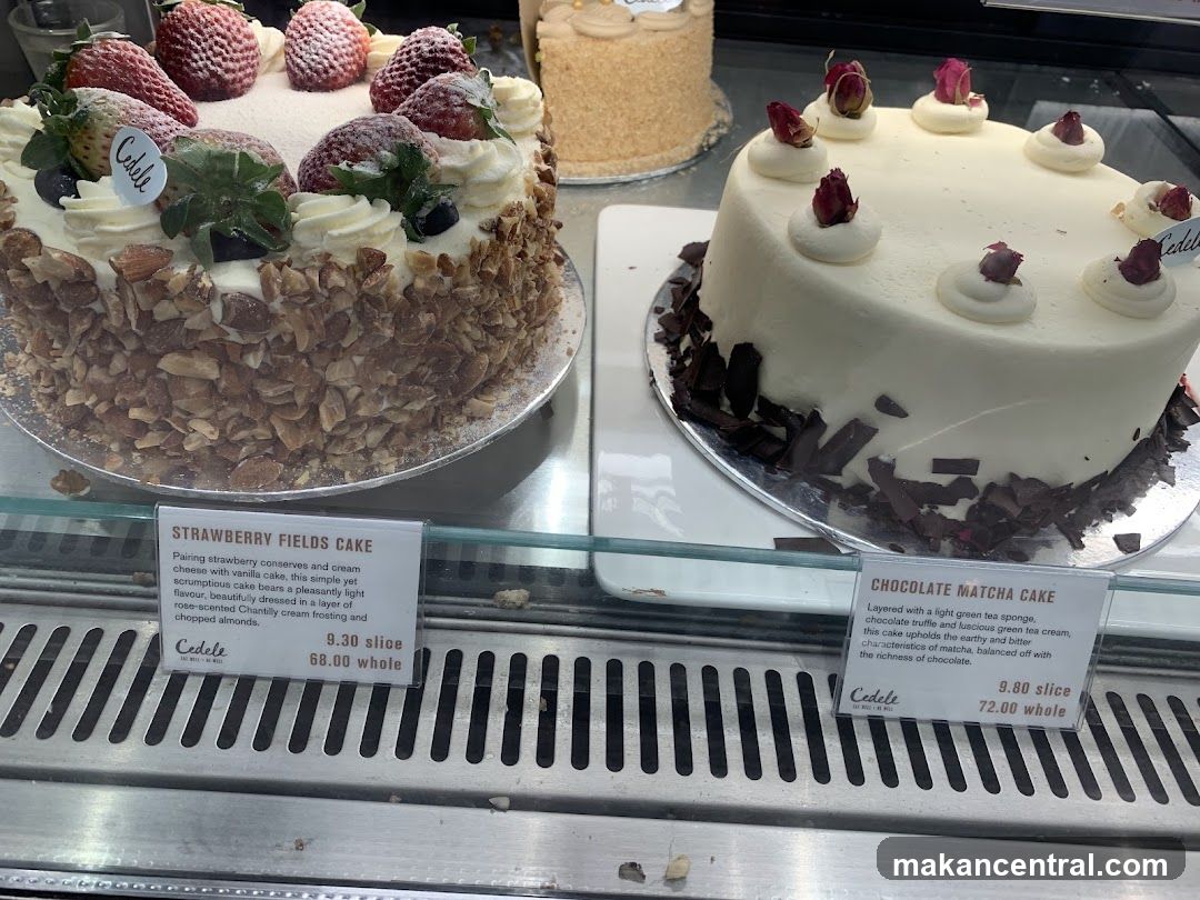 Cakes on display