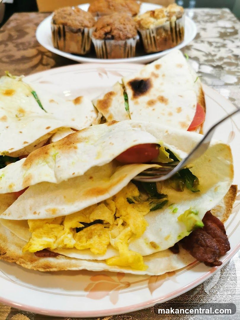 Breakfast Wraps and Muffins