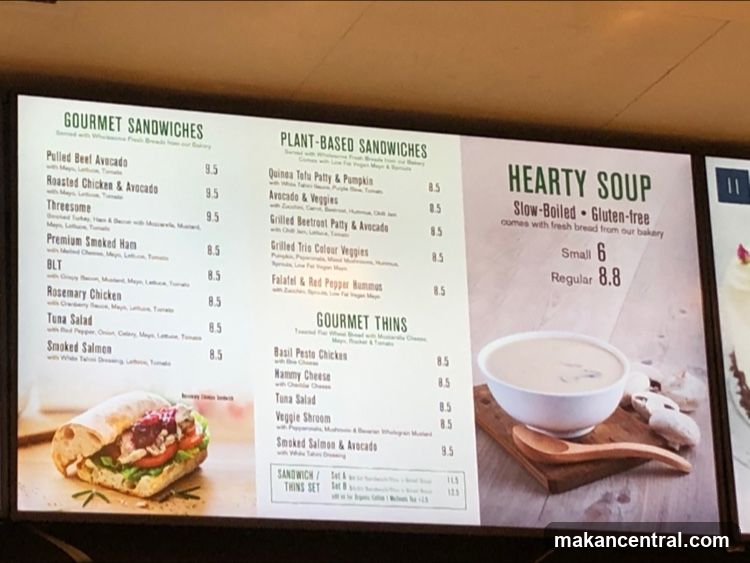 Sandwiches and Soup Menu