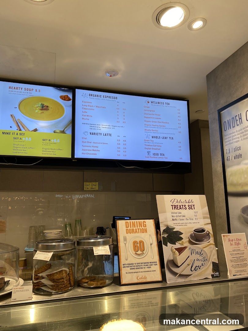 Cafe Menu and Display