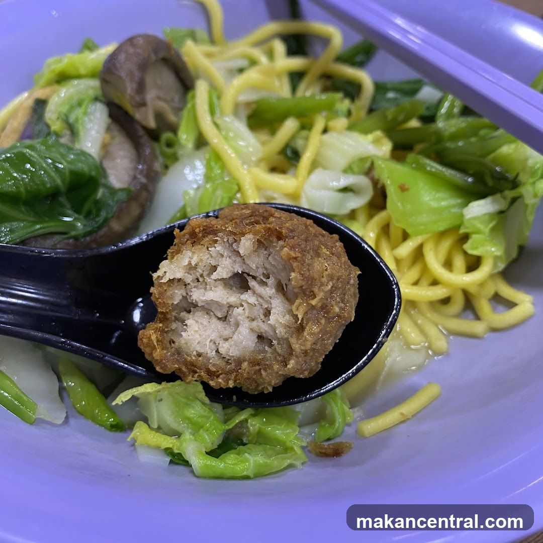 Meatball with Noodles and Vegetables