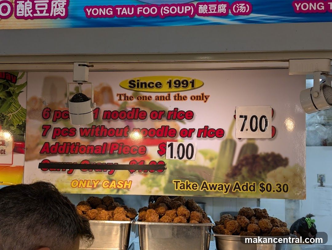 Yong Tau Foo Menu