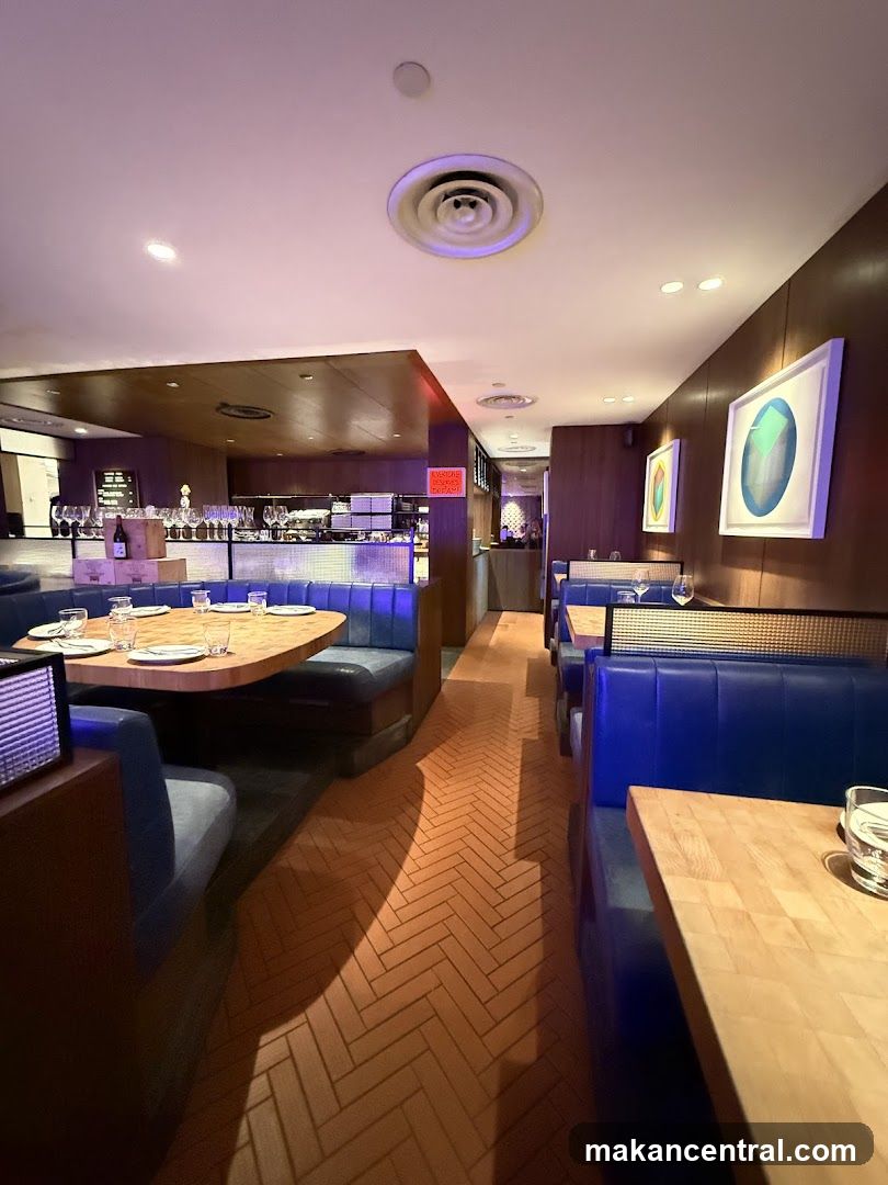 Restaurant Interior with Booth Seating