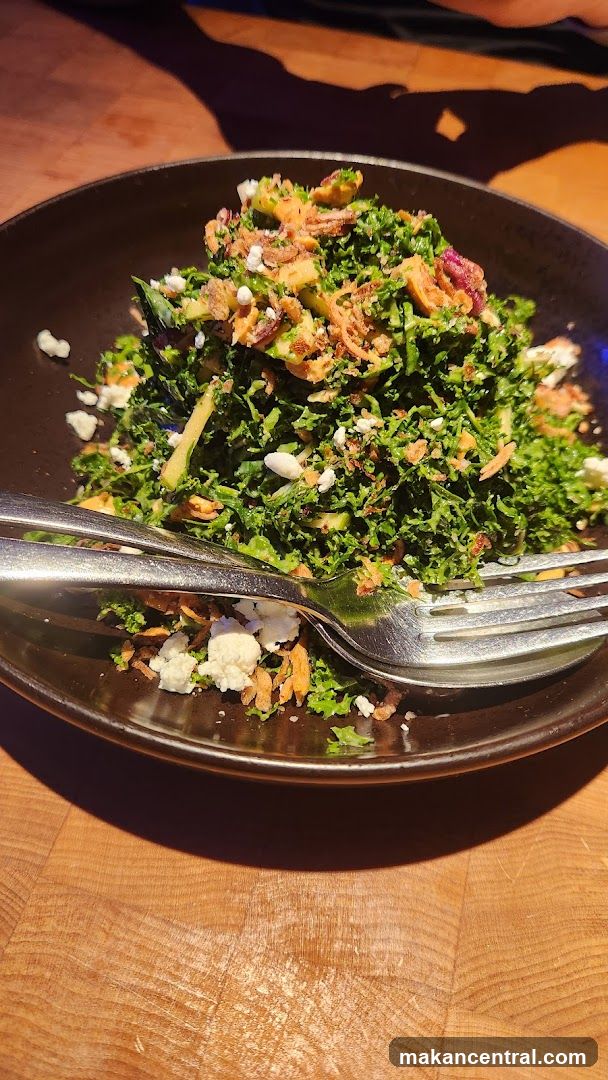 Kale Salad with Feta and Crispy Onions