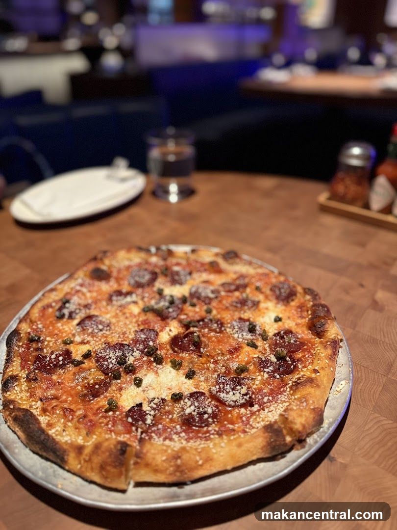 Pepperoni and Caper Pizza