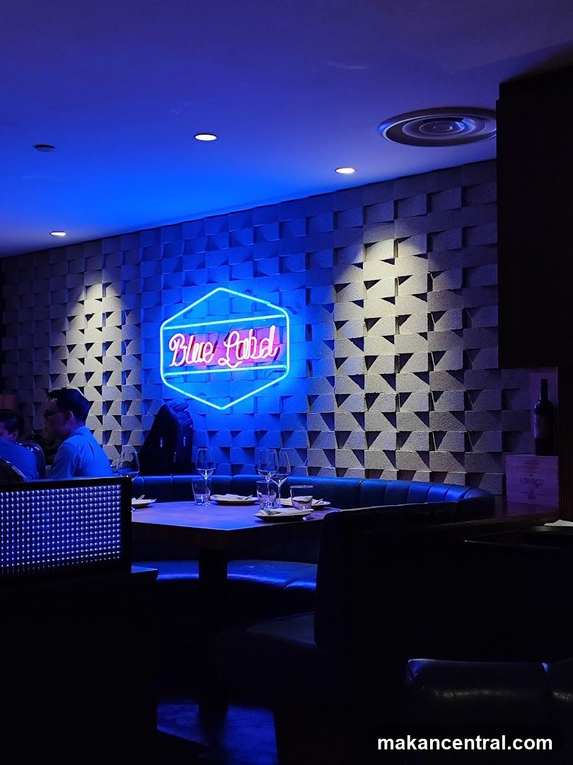 Restaurant Interior with Neon Sign