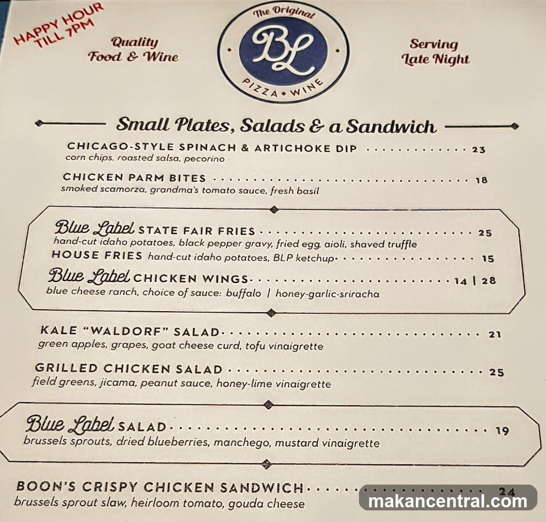 Small Plates, Salads & a Sandwich