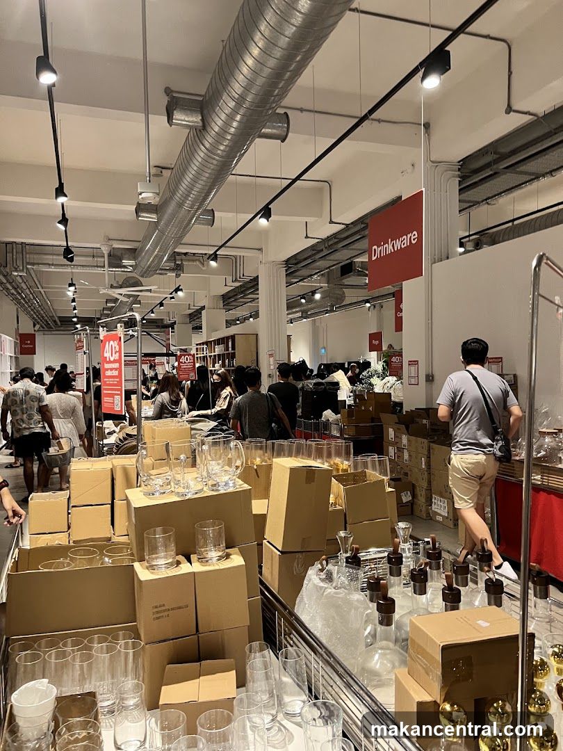Store Interior with Drinkware Display