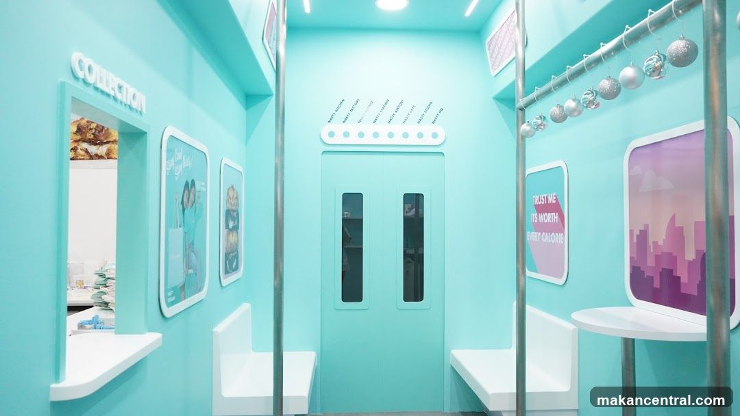 Turquoise Subway-Themed Interior