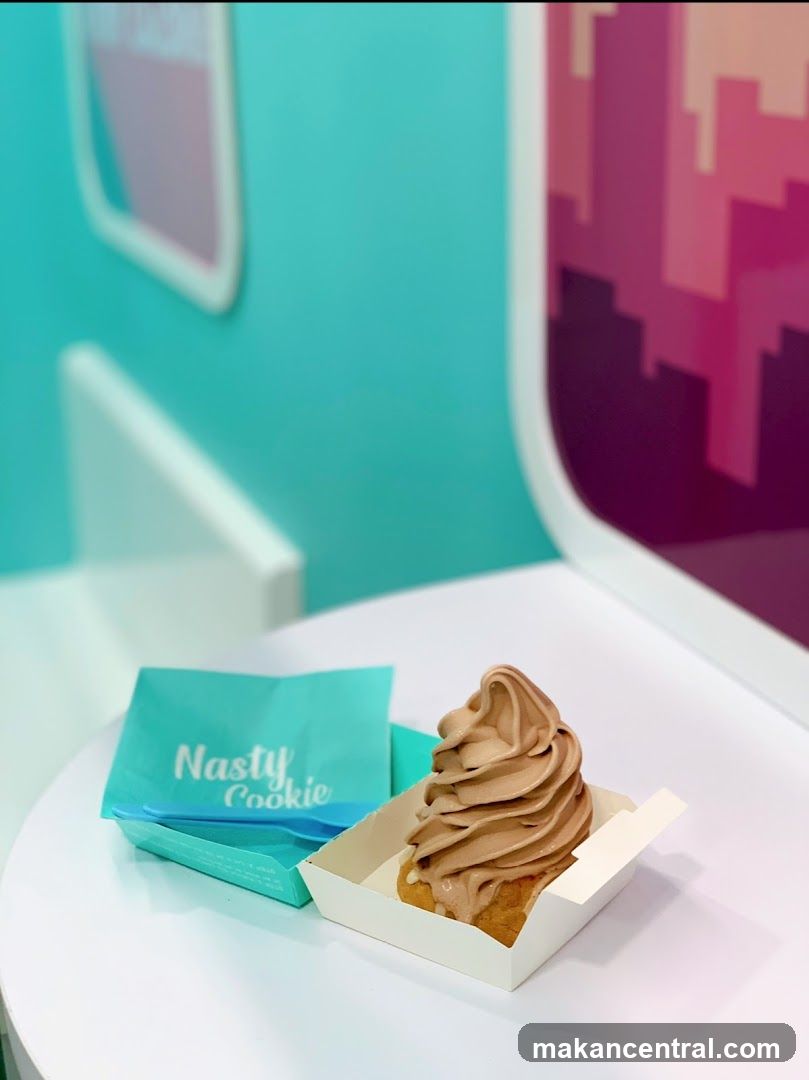 Soft Serve Ice Cream on a Cookie