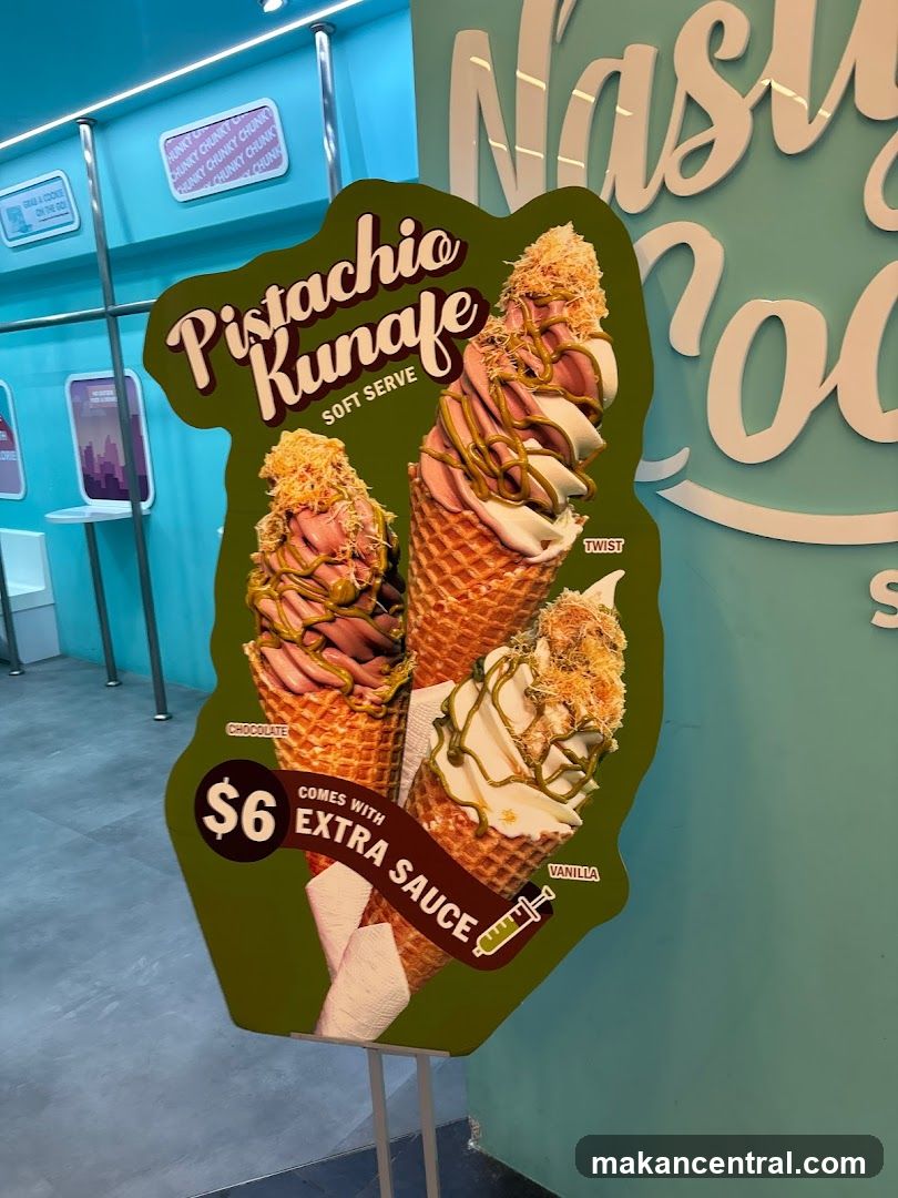 Pistachio Kunafa Soft Serve