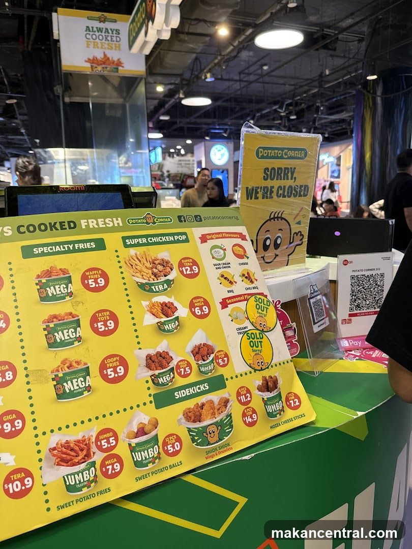 Potato Corner Menu