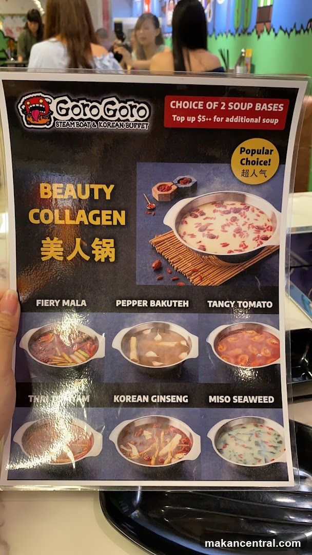 Goro Goro Steam Boat & Korean Buffet Menu