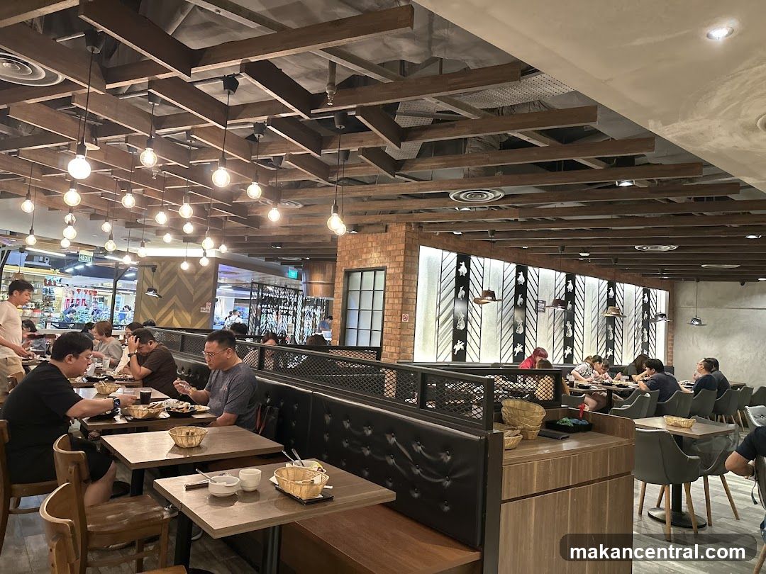 Restaurant Interior with Diners