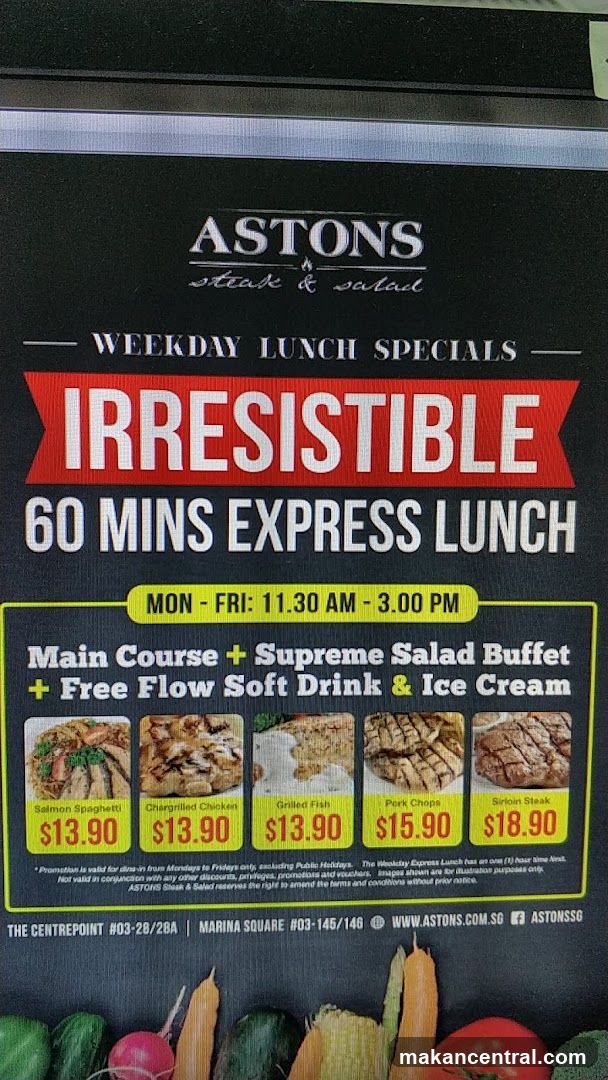 ASTONS Weekday Lunch Specials
