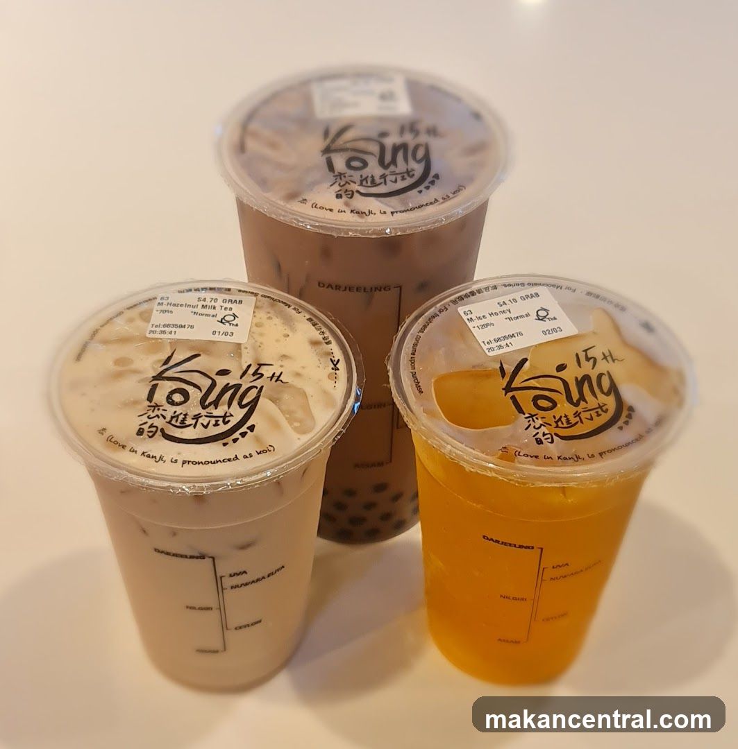 Three Bubble Teas
