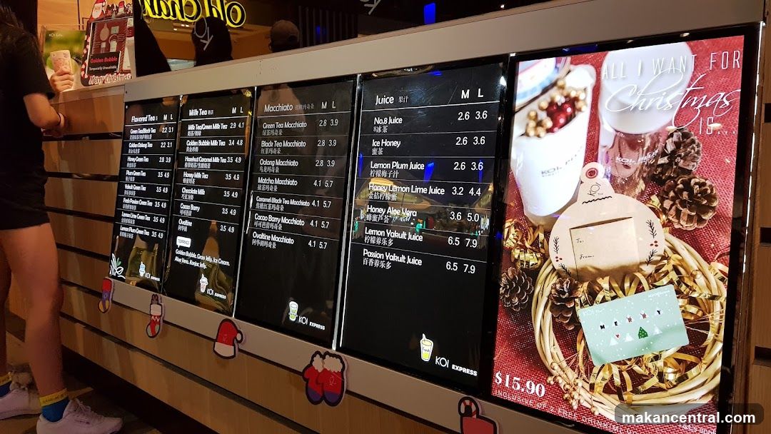 KOI EXPRESS Menu