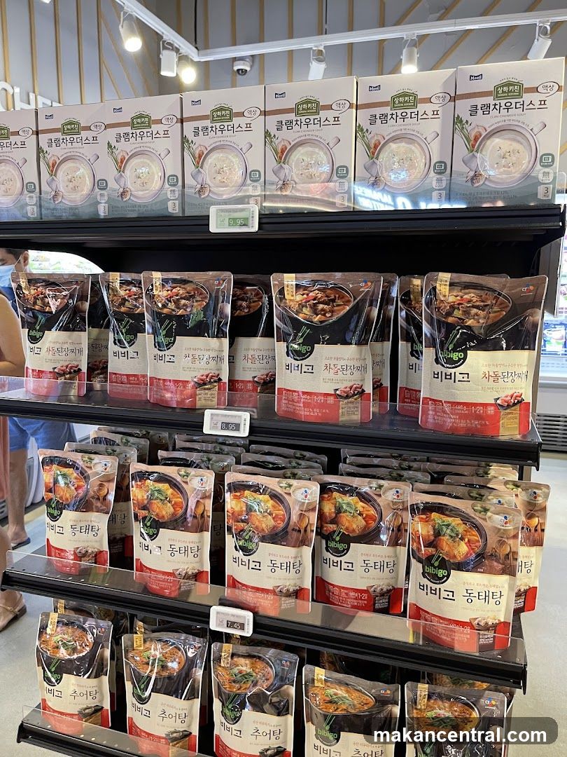 Korean Food Products on Shelves