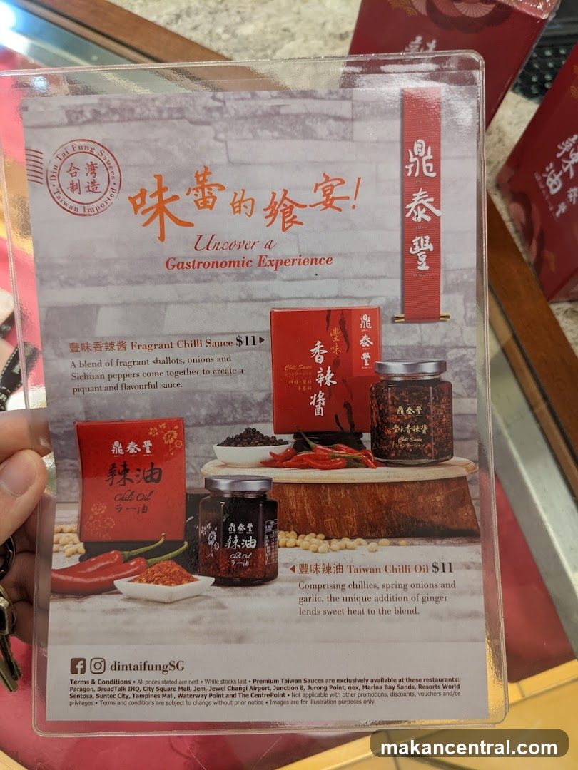 Din Tai Fung Fragrant Chilli Sauce and Taiwan Chilli Oil