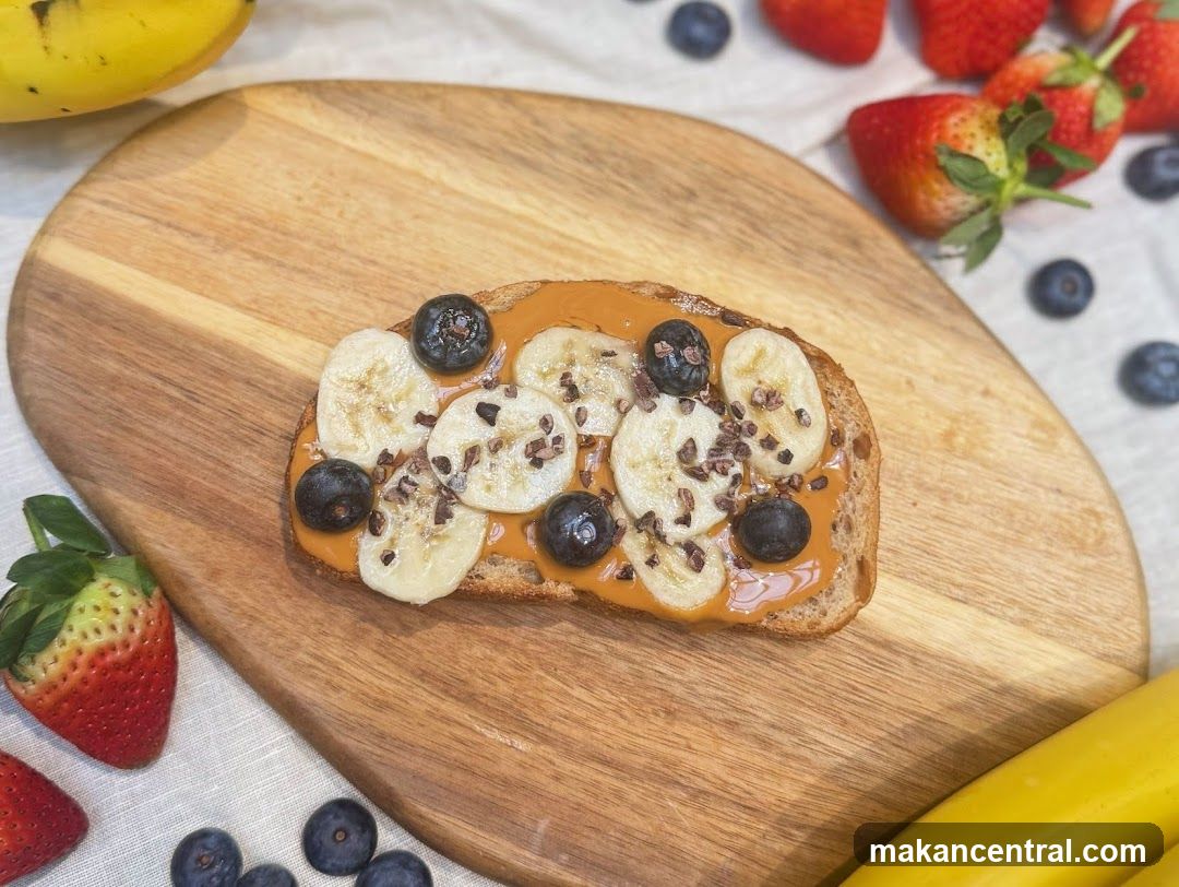 Peanut Butter Toast with Fruit