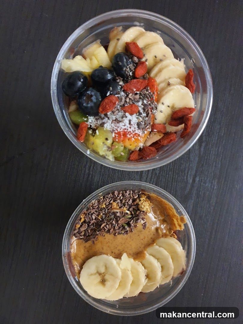Two fruit bowls