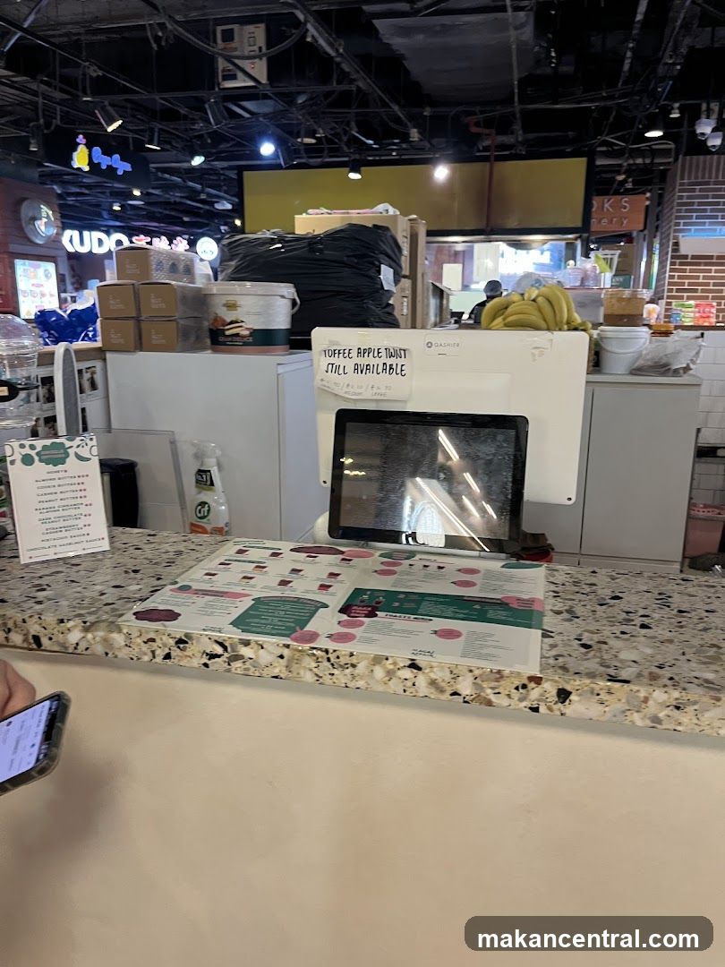 Counter with Menu and Cashier Station
