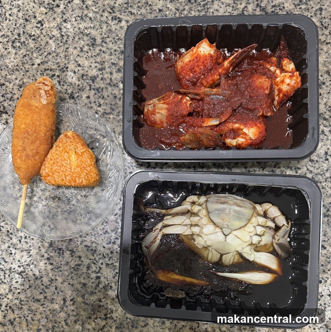 Marinated Crab and Corn Dog
