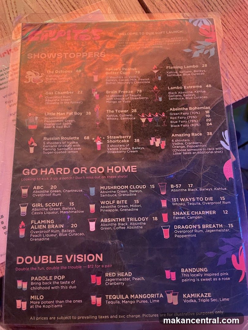 Kopitiams Menu
