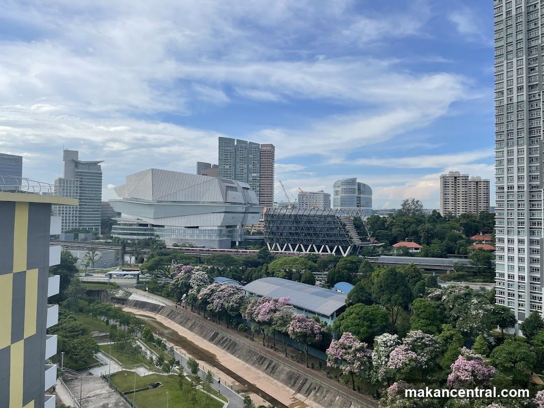 Cityscape with Modern Architecture and Greenery