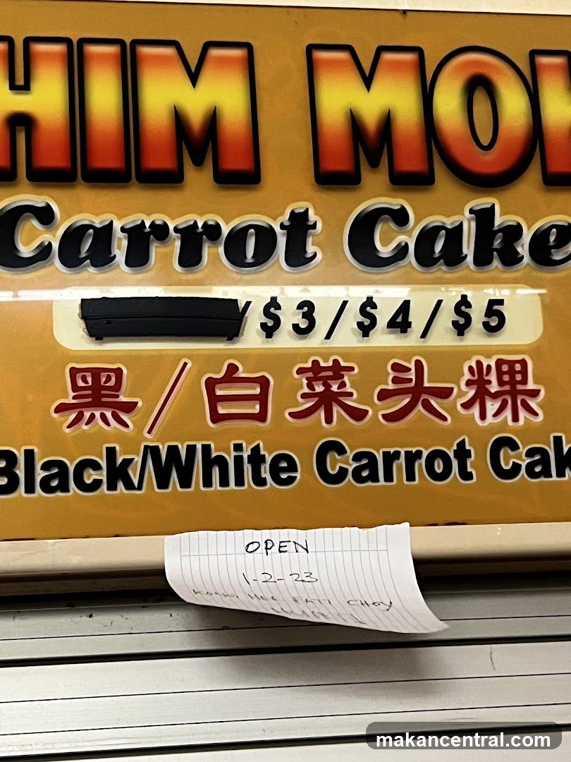 Carrot Cake Sign