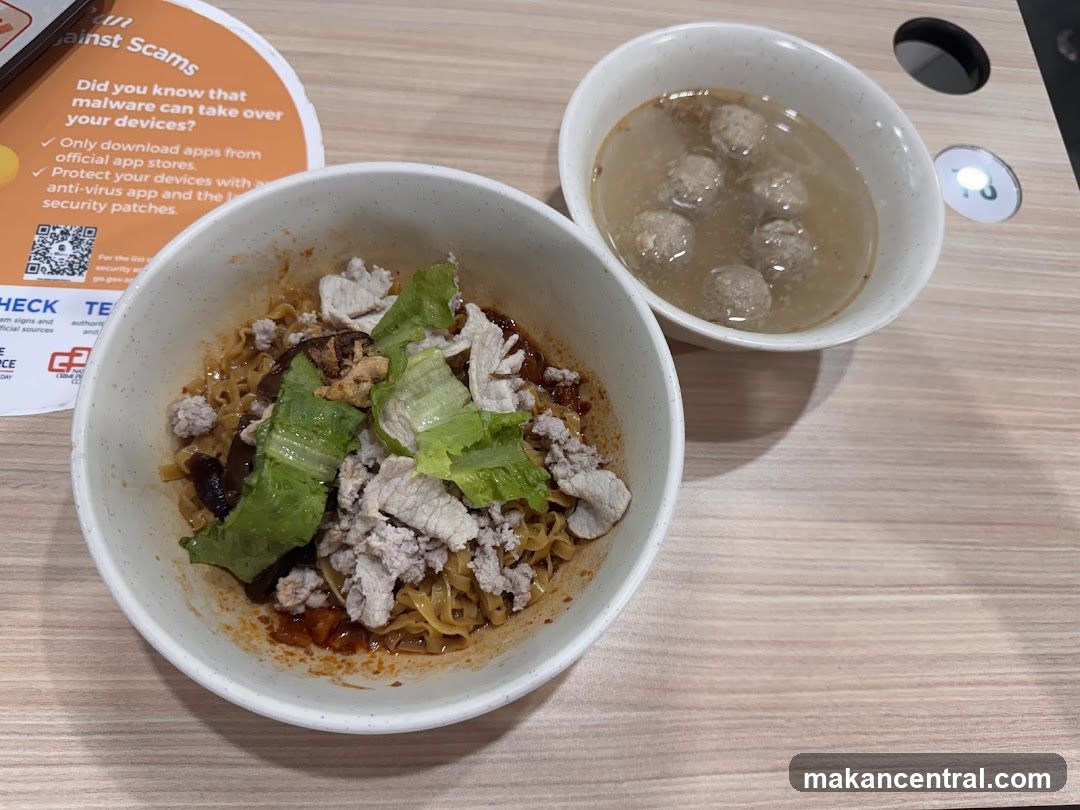 Noodles and Meatball Soup