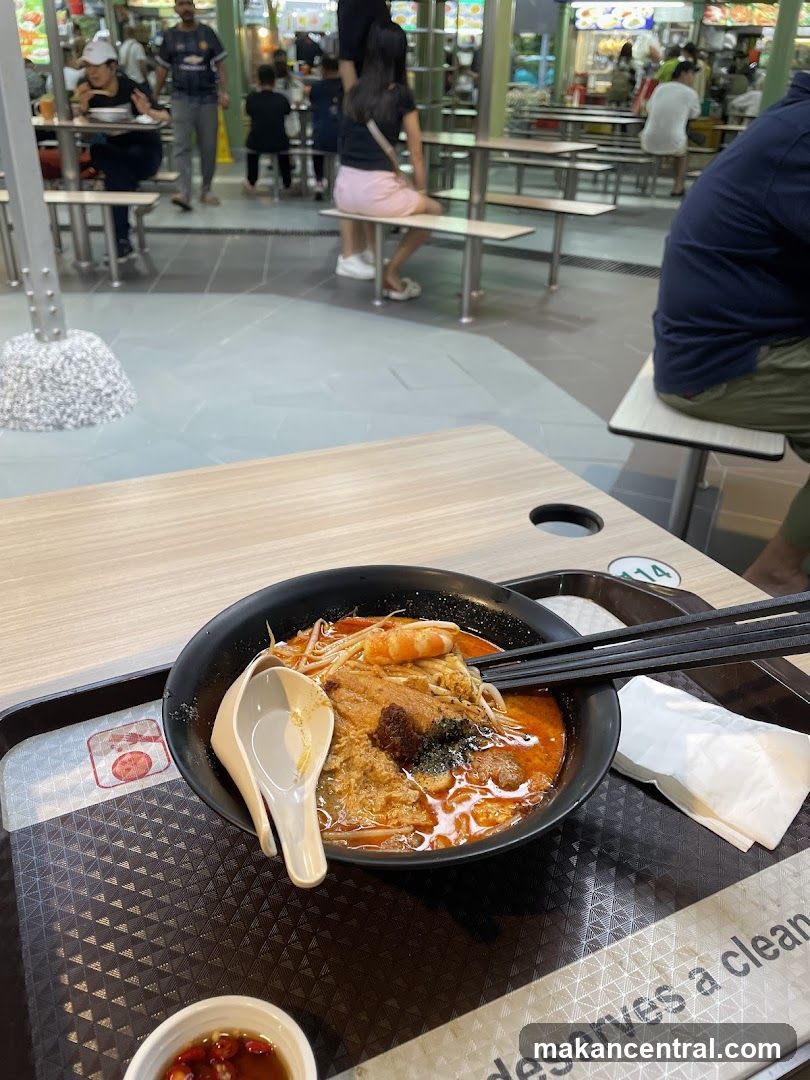 Laksa dish at a food court
