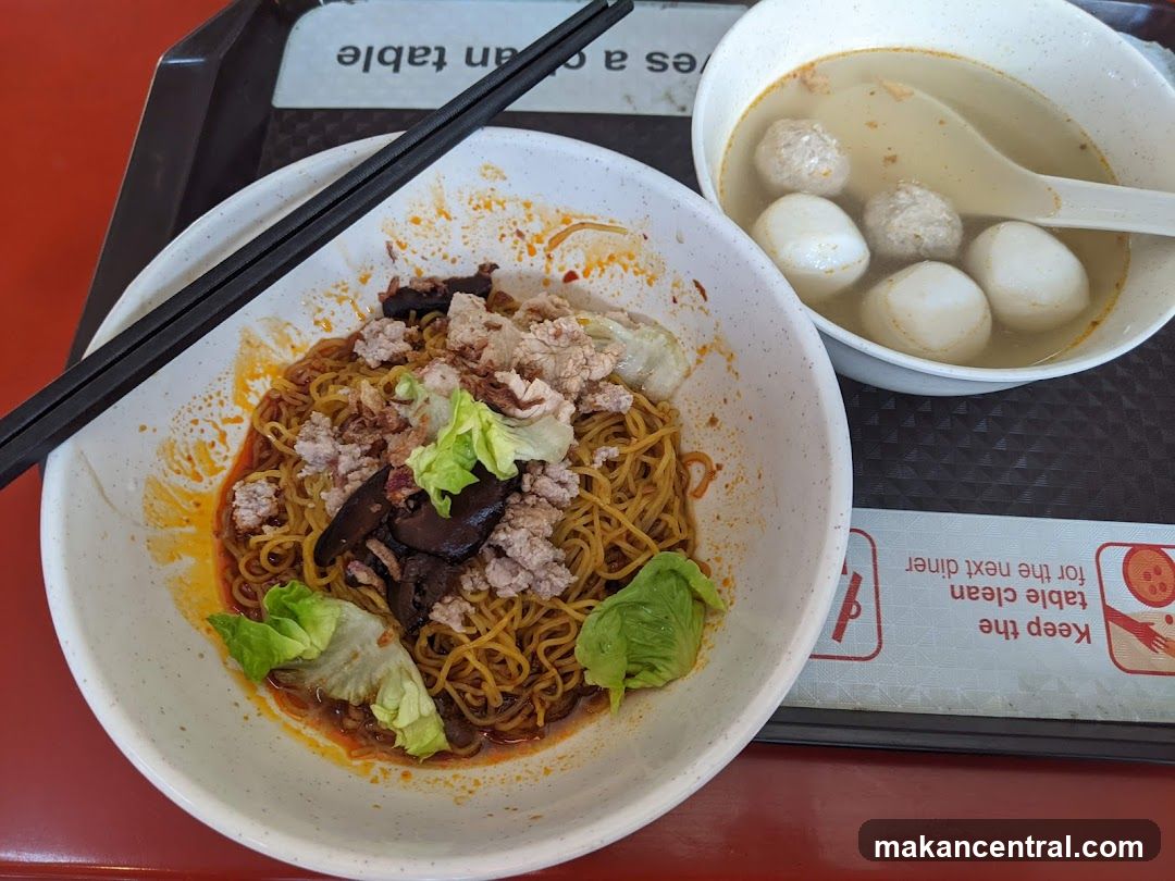 Noodles with Meat and Soup