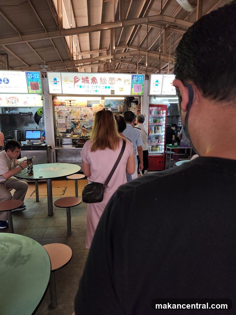 Food Stall with Customers