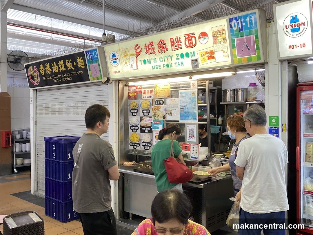 Food Stall with Customers