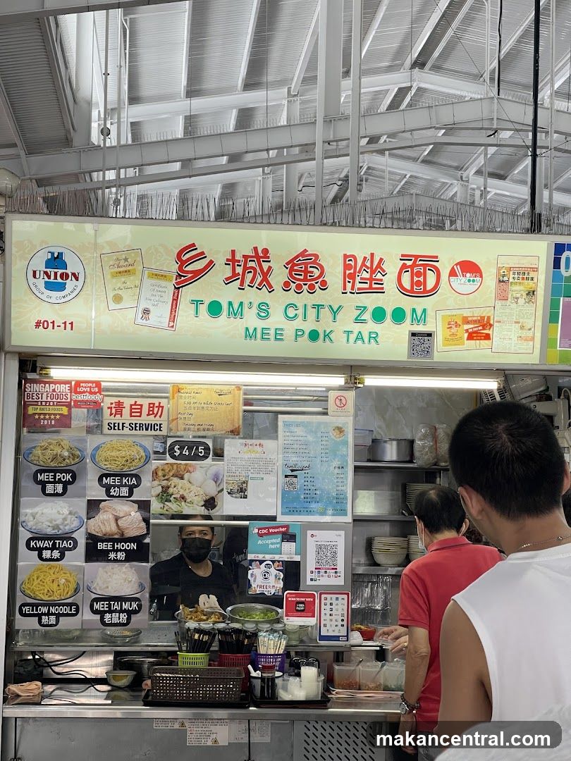 Tom's City Zoom Mee Pok Tar Stall