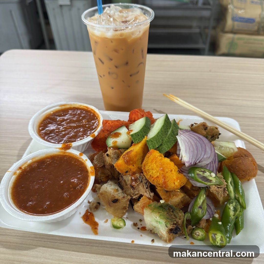 Fried Snacks with Thai Iced Tea