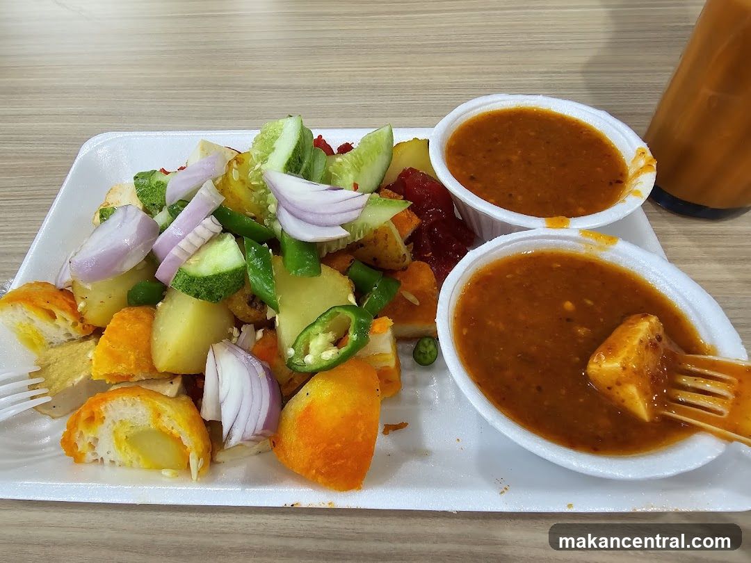 Rojak with Peanut Sauce
