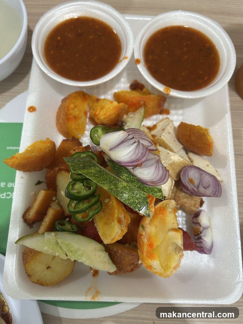 Fried Snacks with Dipping Sauce