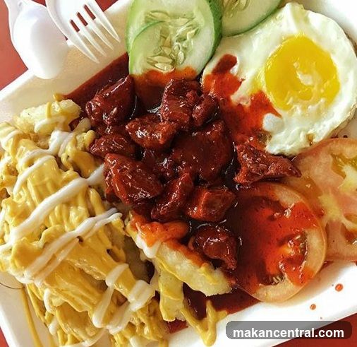 Savory Meal with Fries and Egg