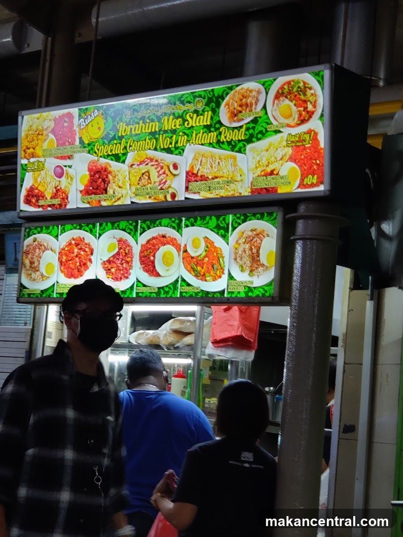 Ibrahim Mee Stall Menu